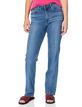 Wrangler High Rise Straight Jeans, Rocky, 30W / 30L para Mujer