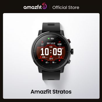 Amazfit-Stratos, Reloj Inteligente Impermeable hasta 50m con GPS, Relojes con Contador de Calorías para Teléfonos Android e iOS, Originales