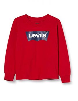 Levi's Kids Lvb L/S Batwing Tee Camiseta de manga larga Levis Red para Niños