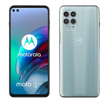 Motorola Moto G100 - Smartphone 128GB, 8GB RAM, Dual Sim, Iridescent Sky
