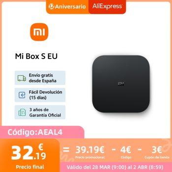 Oficial | Mi Box S EU, 4K Ultra HD, Asistente de Google, Chromecast, Android 8.1