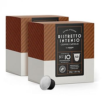 by Amazon Cápsulas Ristretto Intenso, compatibles con Nespresso - 100 cápsulas (2 x 50)