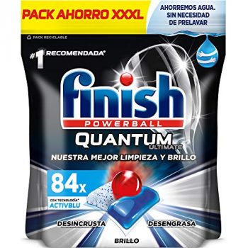 Finish Powerball Quantum Ultimate, pastillas para el lavavajillas - 84 unidades