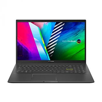 ASUS VivoBook 15 OLED K513EA-L11141T - Portátil 15.6" Full HD (Intel Core i7-1165G7, 12GB RAM, 512GB SSD, Iris Xe Graphics, Windows 10 Home) Negro Indie - Teclado TouchPad QWERTY Español
