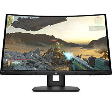 HP X 24c – Monitor Gaming de 24" Full HD (1920 x 1080 a 144Hz, VA, 4ms, HDMI, Curvatura 1500R, Antirreflejo, Altura e Inclinación Ajustables) Negro