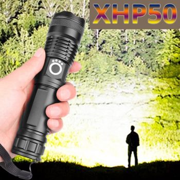 Linterna led potente xhp50.3, 5 modos, Zoom usb, xhp50, batería 18650 o 26650, ideal para acampar y al aire libre, envío directo