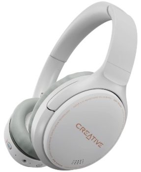 Creative Zen Hybrid Wireless Over - Ear Auriculares con cancelación de Ruido Activo híbrida, Modo Ambiente, hasta 27 Horas (ANC IN), Bluetooth 5. 0, AAC, micrófono Integrado