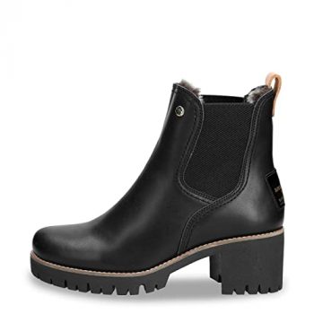 Panama Jack Botas Chelsea Pia Trav para mujer, Negro, 38 EU