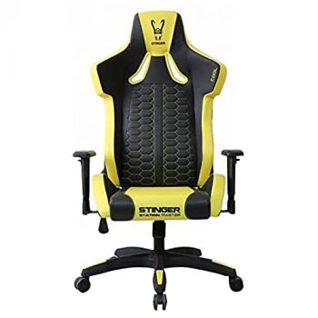 Woxter Stinger Station Master Cool - Silla Gaming Oficina (Gamer, Eje Acero, Levantamiento por Gas, Ergonómica, Reposabrazos, Alt/Incl Ajustable, Foam Adaptativo, Racing, Cojín Lumbar/Cervical)