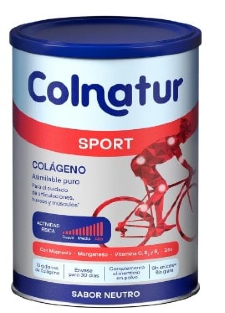 Colnatur Sport Neutro | 330g | Colágeno con Magnesio, Zinc y Vitamina C para Músculos, Huesos y Articulaciones