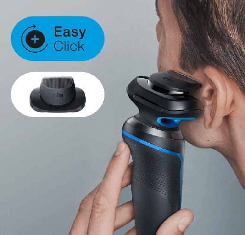 Braun Series 5 51-B1200s - Máquina de afeitar eléctrica para barba con recortadora de precisión, en seco y mojado, recargable, inalámbrica