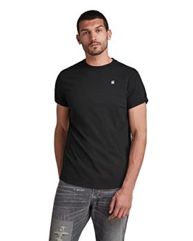 G-STAR RAW Lash T-Shirt, Hombre, Negro (Dk Black/B353-6484)