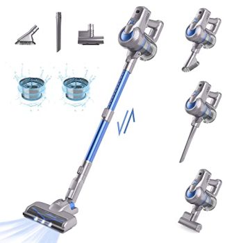 Greenote Aspiradora sin Cable, 23KPA Stick Aspirador 4 en 1, 200 W con Motor Digital Dual LED Faros, 35 Minutos de Tiempo de ejecución, aspiradora Ligera de Mano para el hogar