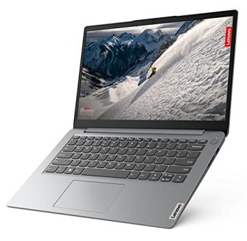 Lenovo IdeaPad 1 Gen 7 - Ordenador Portátil 14" FHD (AMD 3020e, 4GB RAM, 256GB SSD, AMD Radeon Graphics, Sin Sistema Operativo) Gris - Teclado QWERTY Español