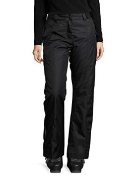 Ultrasport Advanced Pantalones de esquí y snowboard para mujer Lucy, pantalones de invierno, pantalones de esquí para mujer, pantalones funcionales para mujer, Negro, M
