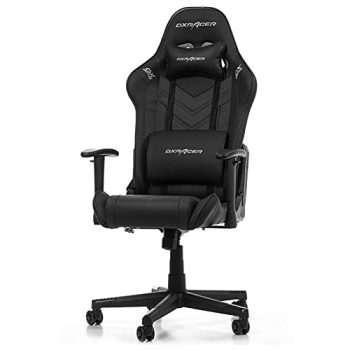 DXRacer (el Original Prince P132 Silla Gaming, Polipiel, Negro, hasta 185 cm