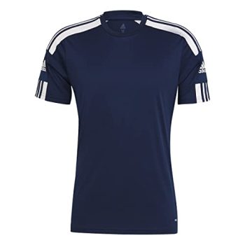 adidas Squad 21 JSY SS T-Shirt, Mens, Team Navy Blue/White, Medium