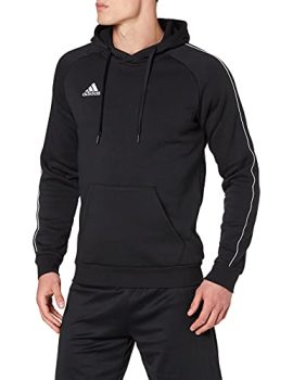 adidas CORE18 Hoody Sudadera con Capucha, Hombre, Negro (Negro/Blanco), S