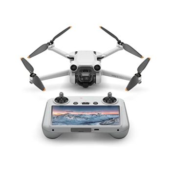 DJI Mini 3 Pro con DJI Smart Control – Dron ligero y plegable con vídeo 4K/60 fps, fotos de 48 MP, 34 minutos de tiempo de vuelo, detección de obstáculos tridireccional