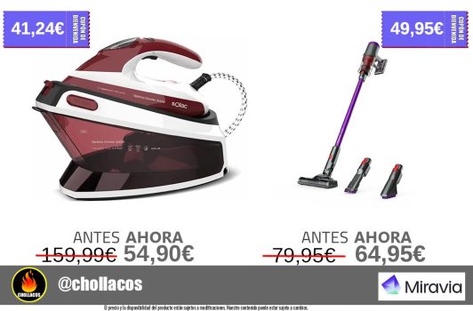 plancha y aspirador rebajados