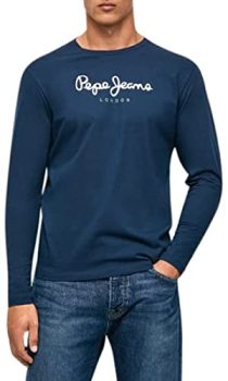 Pepe Jeans Eggo Long N, Camiseta para Hombre, Azul (Navy), S