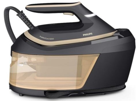 Philips PerfectCare Serie 6000 Centro de planchado - 2400 W, salida de vapor 600 g, 8 bares, depósito 1,8 litros, (PSG6064/80)
