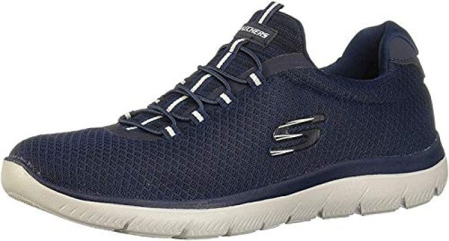 Skechers Summits, Zapatillas de Deporte Hombre, Navy Mesh/Trim, 41 EU
