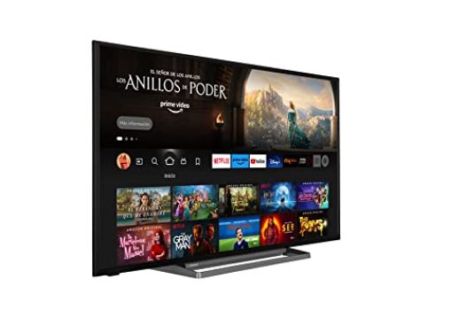 TOSHIBA 65UF3D63DA Smart TV Fire TV 65 pulgadas (4K Ultra HD, HDR10, Prime Video, Netflix, control de voz Alexa, HDMI 2.1, baja latencia para Gaming, Bluetooth, USB, sonido Onkyo, Airplay)