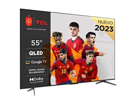 TCL 55" TV 55C641, QLED, UHD, HDR10+, 120 Hz Game Accelerator, Dolby Vision.Atmos, Game Master Smart TV Powered by Google TV
