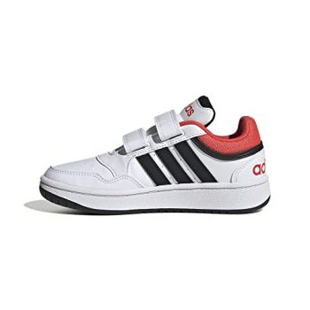 adidas Hoops 3.0 CF C, Zapatillas, Blanco FTWR White Core Black Bright Red, 33 EU