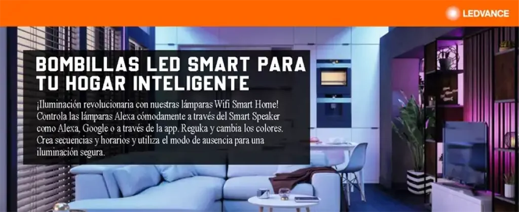 casa iluminada con bombilla led smart LEDVANCE Sockel E14
