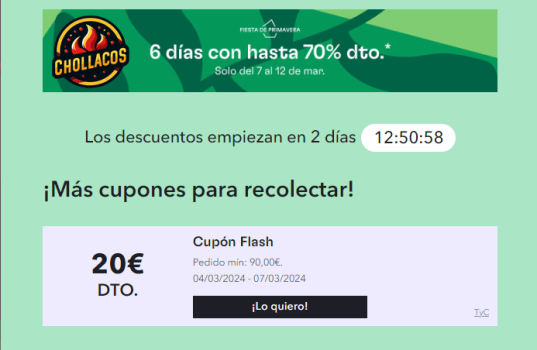 cupon descuento flash miravia