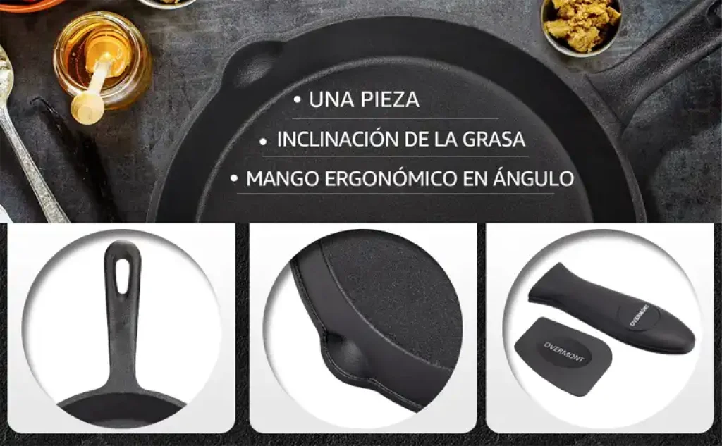 Overmont Pre-sazonado Sartén
