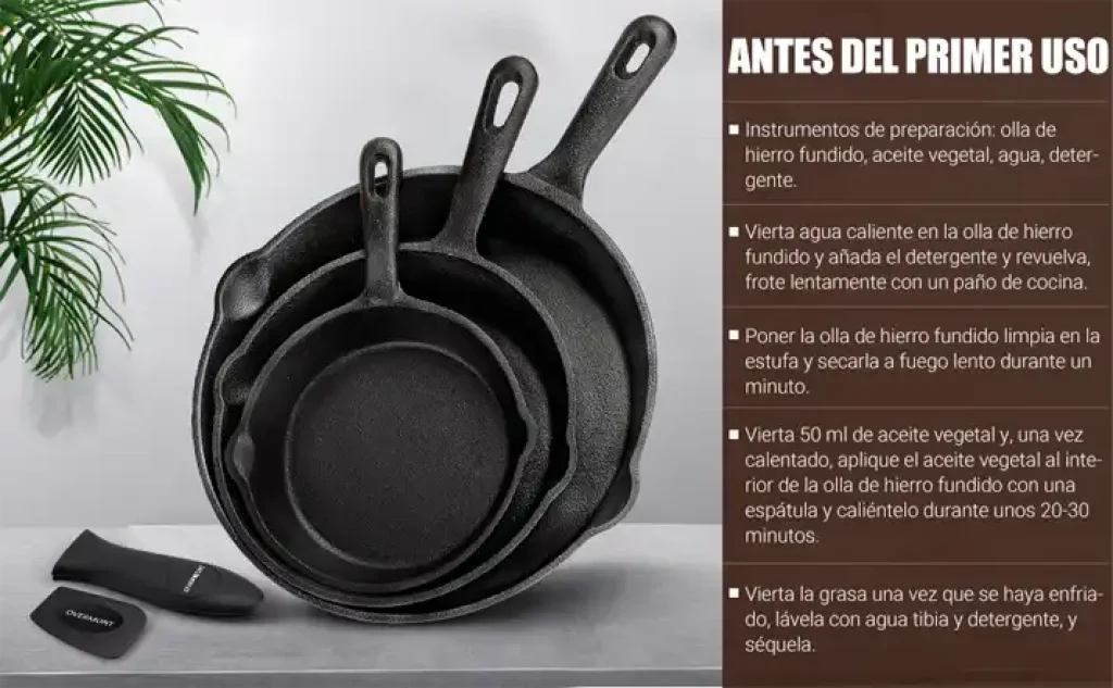 Sartén Overmont Pre-sazonado