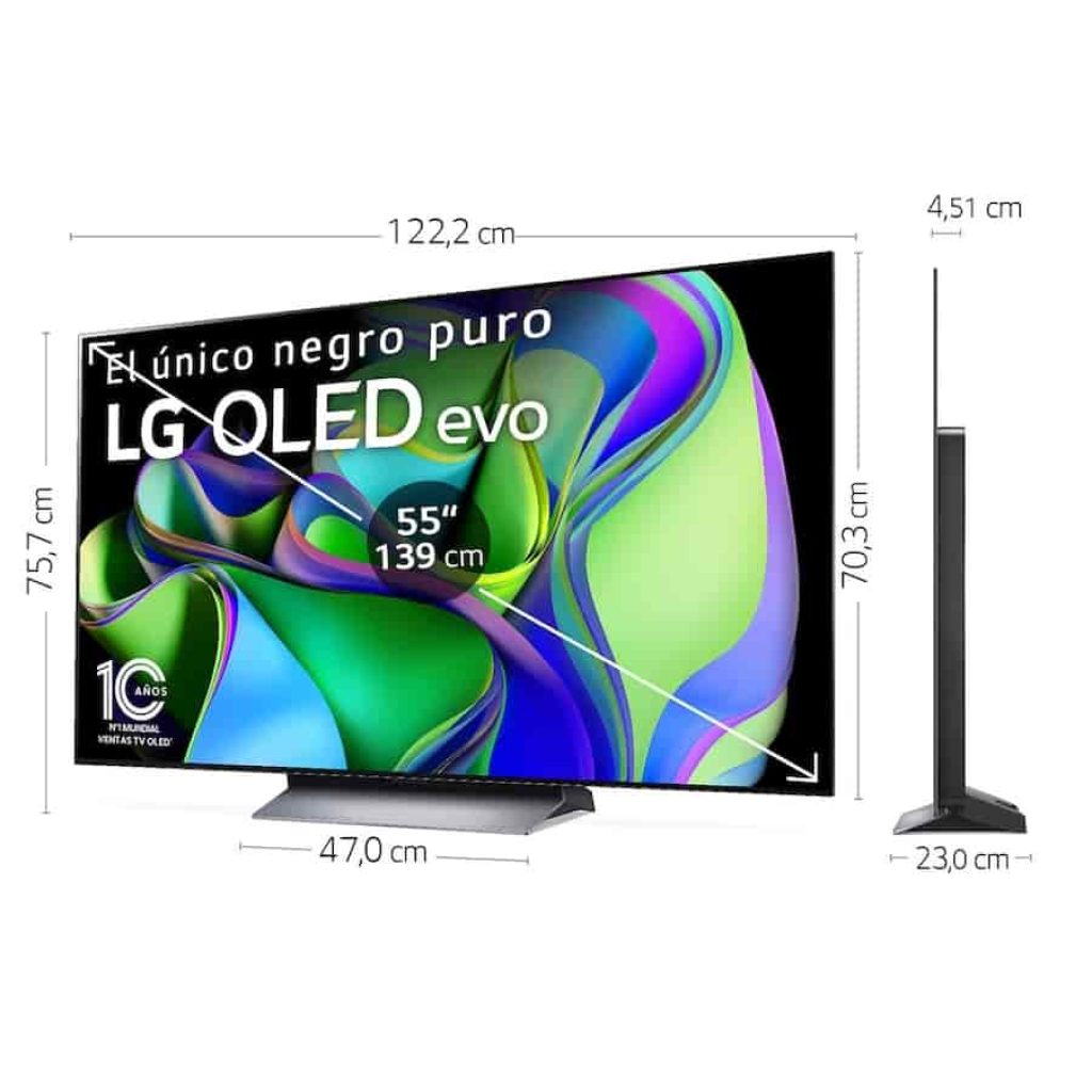 TV OLED 138,8 cm (55") LG OLED55C36LC 4K a preciaco en el Corte Inglés