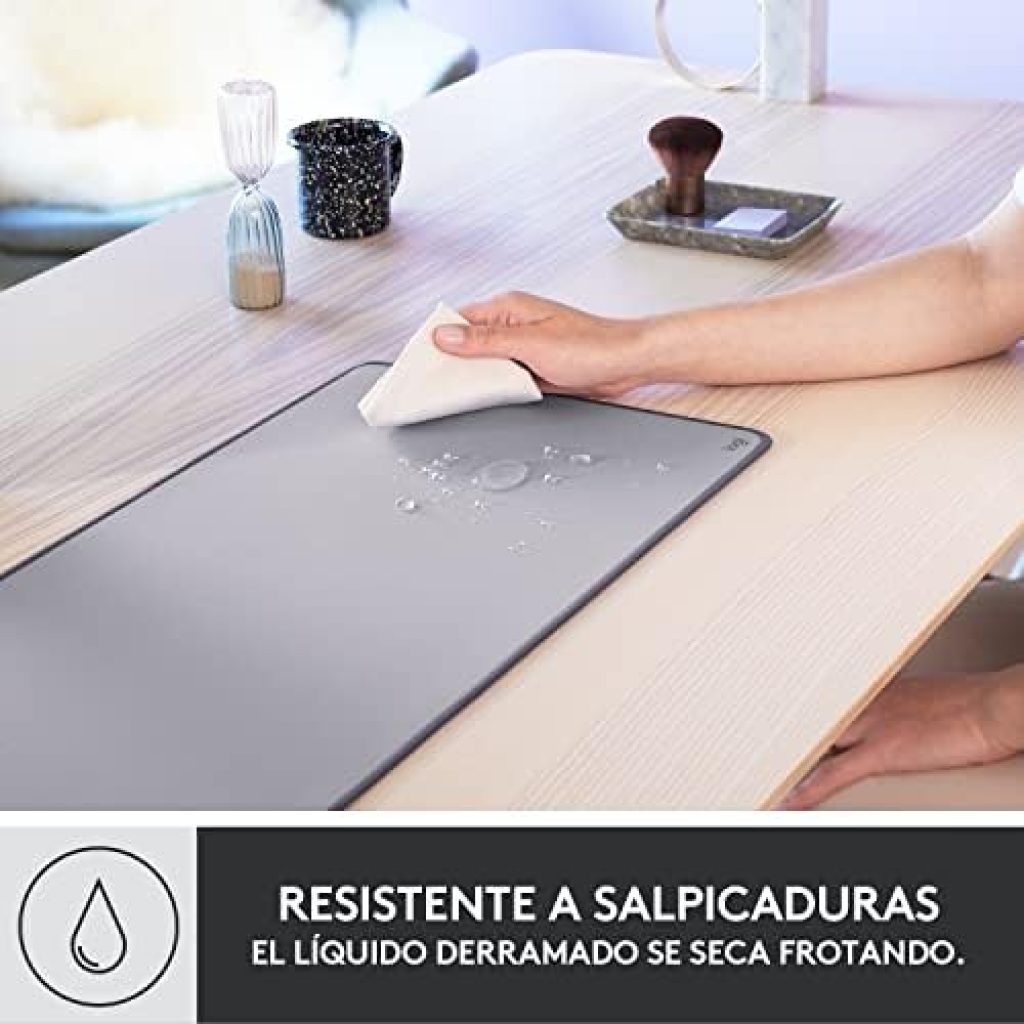 Logitech Desk Mat - Studio Series - Alfombrilla de Ratón Grande, Base Antideslizante, Resiste Salpicaduras