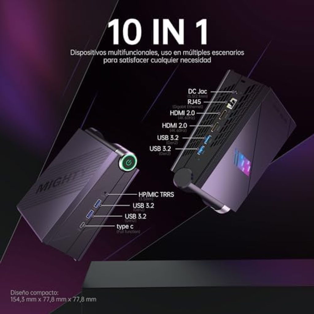 ACEMAGIC AD08 Mini PC Gaming, Ιntel i9, 16GB RAM, 512GB SSD ¡Esta ahora muy rebajado!