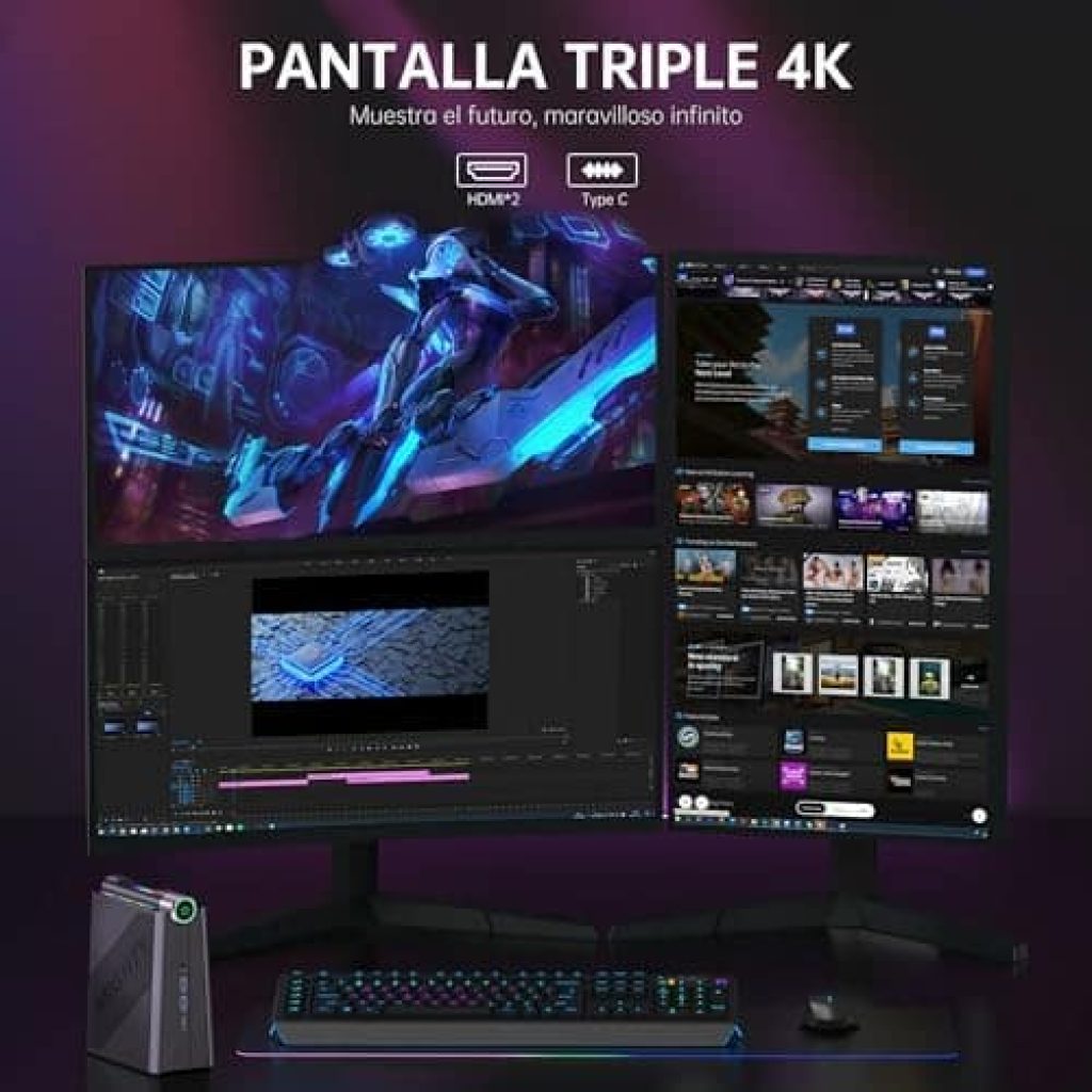 ACEMAGIC AD08 Mini PC Gaming, Ιntel i9, 16GB RAM, 512GB SSD ¡Esta ahora muy rebajado!