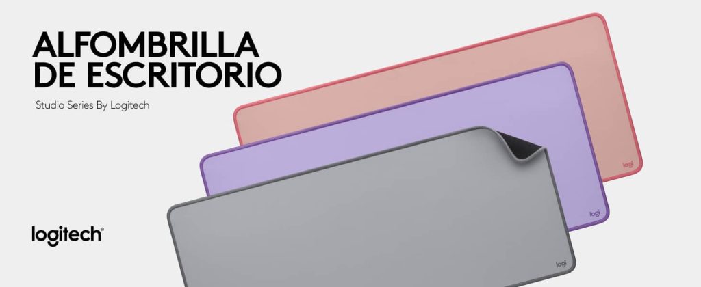 Logitech Desk Mat - Studio Series - Alfombrilla de Ratón Grande, Base Antideslizante, Resiste Salpicaduras