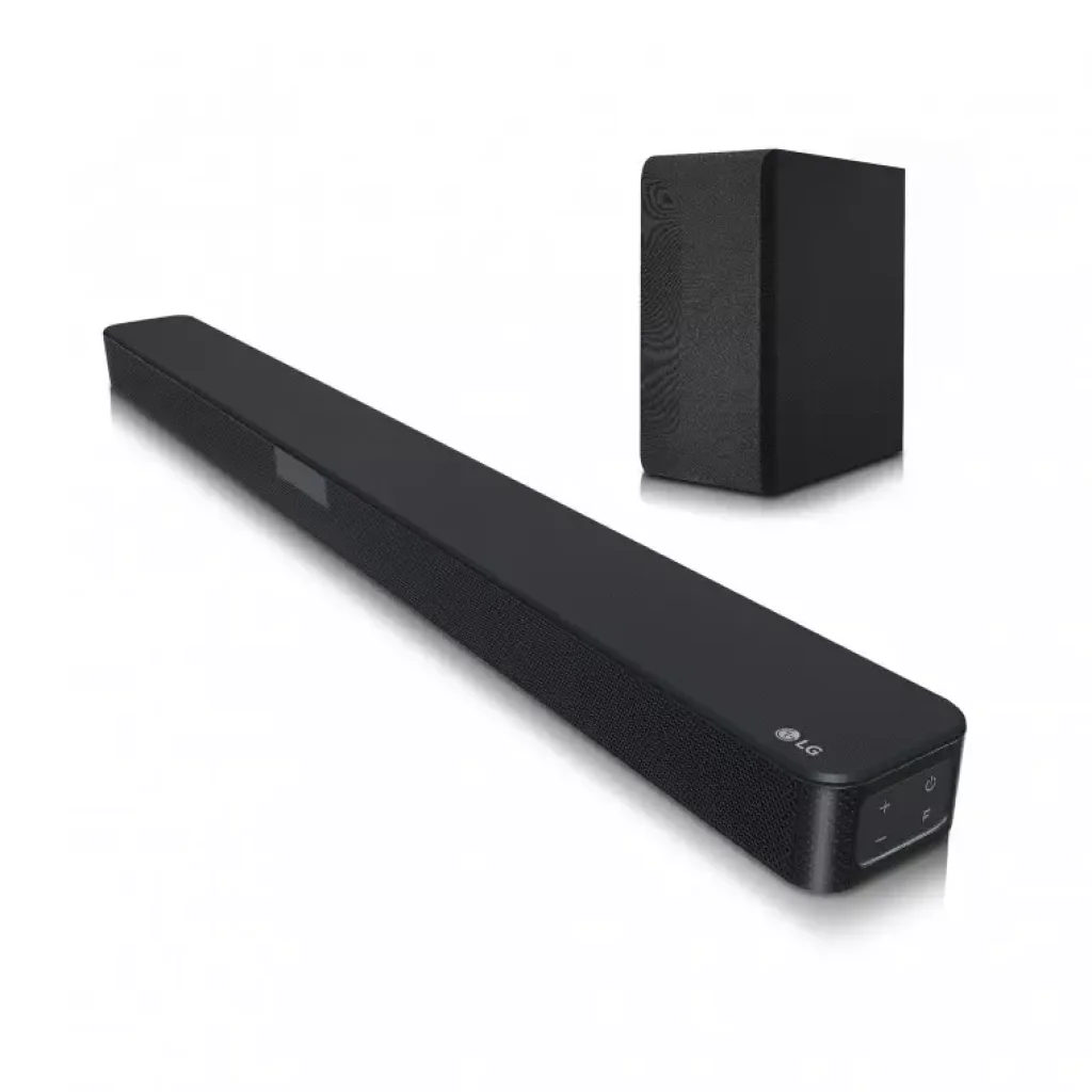 Barra de Sonido SN4 DTS Virtual X, 300W de potencia, subwoofer inalámbrico y Bluetooth