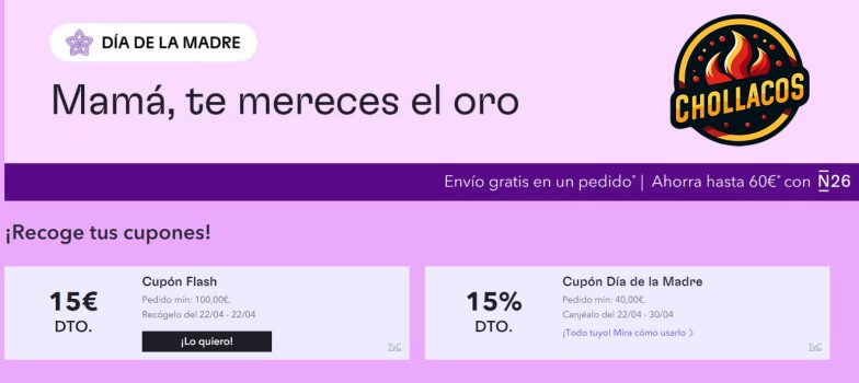 CUPONES DIA DE LA MADRE