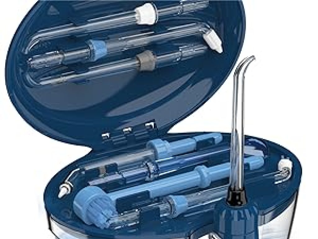 Aquapik PRO Irrigador Dental 600ml, 8 Boquillas multifuncionales, 10 Niveles - Miravia