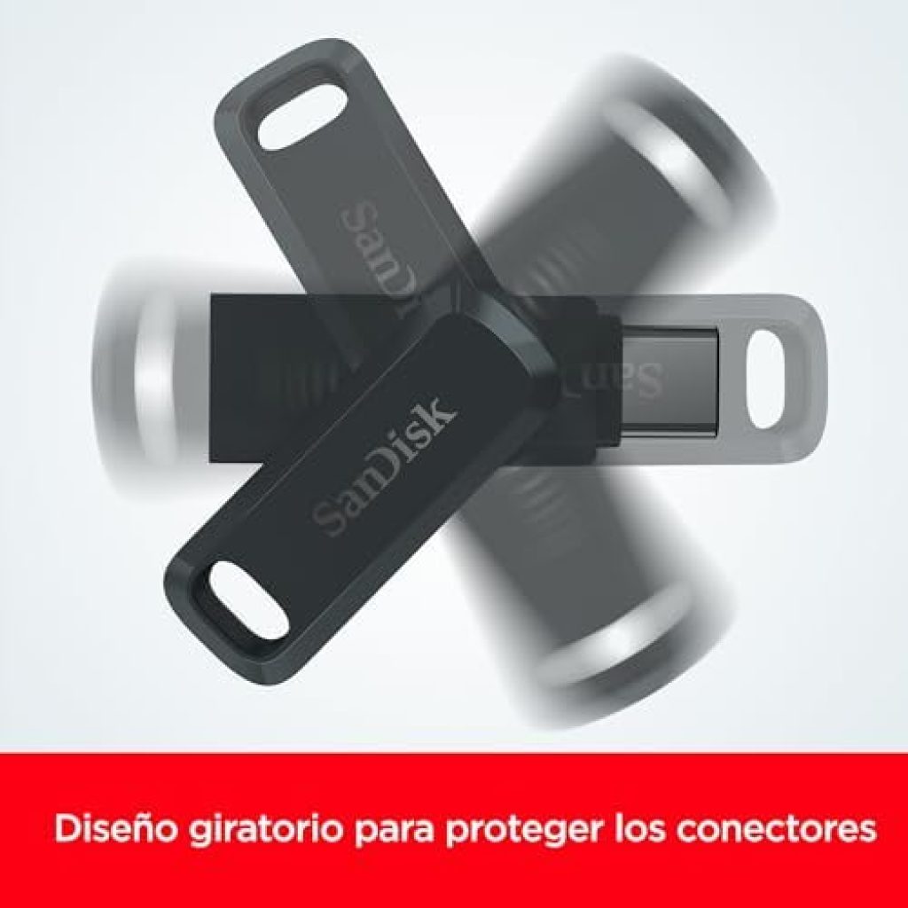 SanDisk 256GB Ultra Dual Drive Go Memoria flash USB Type-C, con conectores USB Type-C y Type-A reversibles para móvil y PC a precio de chollo