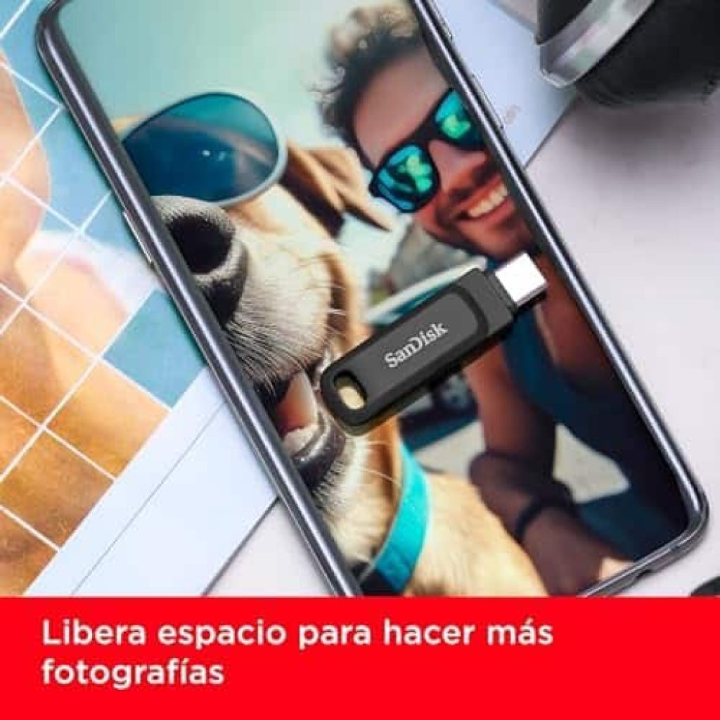 SanDisk 256GB Ultra Dual Drive Go Memoria flash USB Type-C, con conectores USB Type-C y Type-A reversibles para móvil y PC a precio de chollo