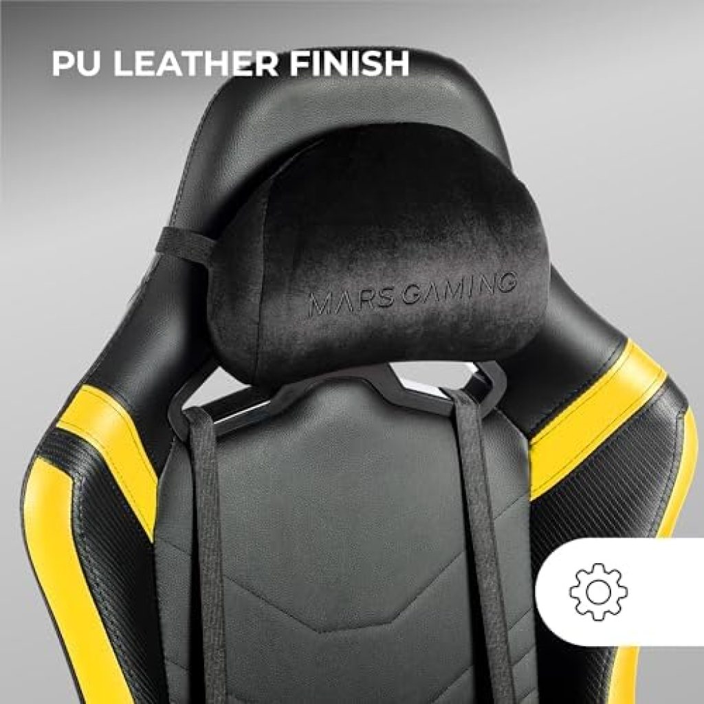 Mars Gaming MGC-PRO, Silla Gaming Profesional, Ergonómica y perfecta para pasar horas en ella