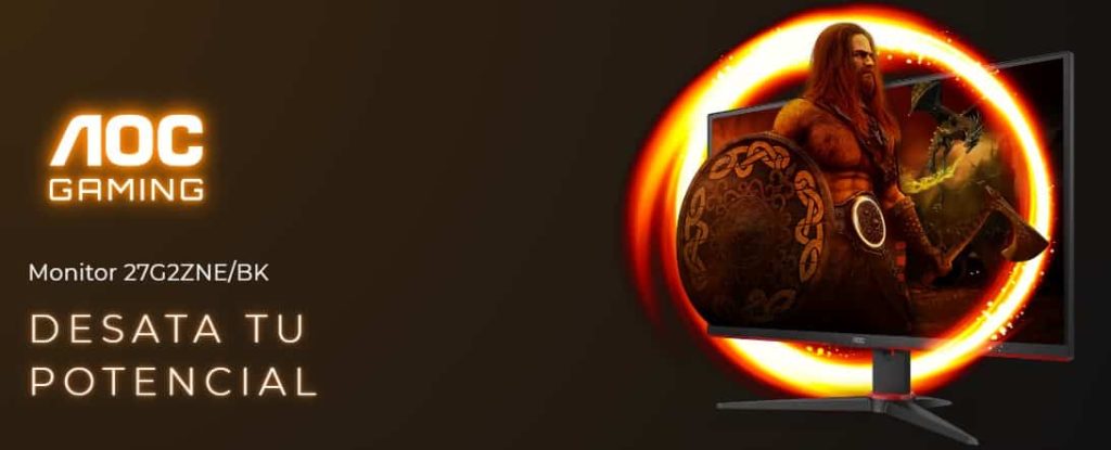 AOC Gaming 27G2ZNE - 27" Full HD Monitor, 240 Hz, 0,5 ms MPRT, Adaptive Sync (1920x1080, HDMI 1.4, DisplayPort 1.2) Black/Red