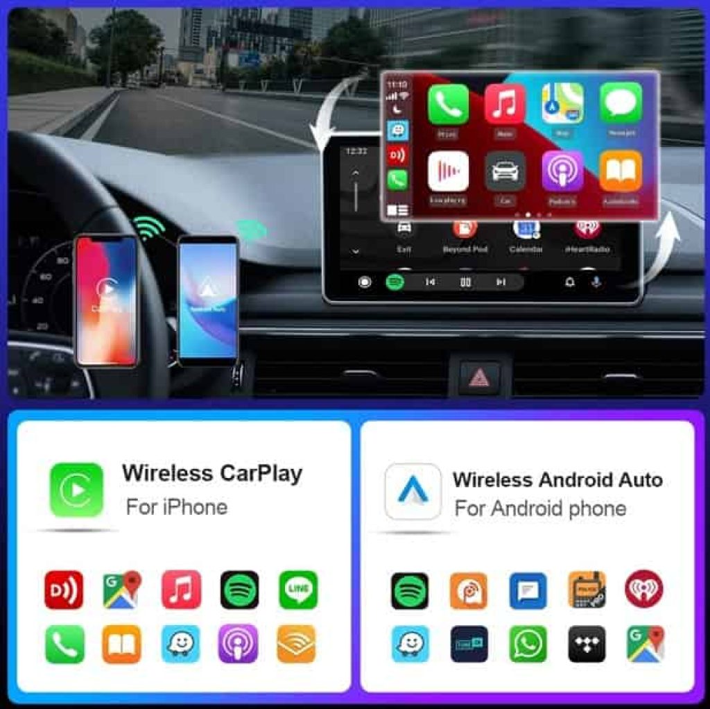 EKIY-Mini Carplay inalámbrico compatible tanto para Apple Carplay como para Android Auto a precio muy rebajado
