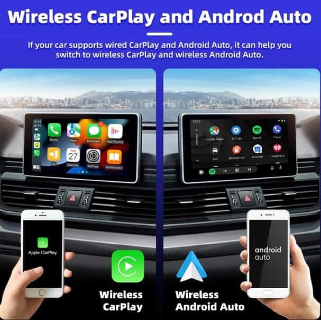 EKIY-Mini Carplay inalámbrico compatible tanto para Apple Carplay como para Android Auto a precio muy rebajado