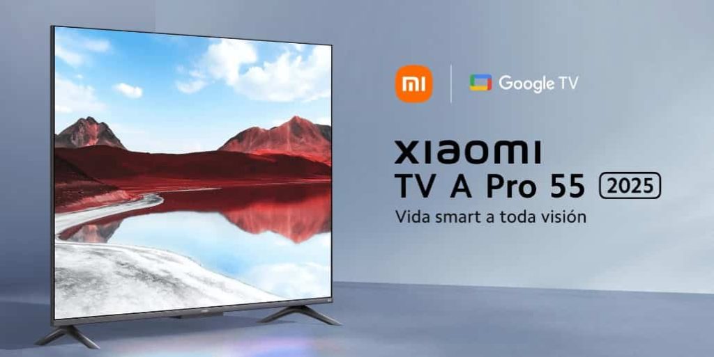 Xiaomi TV A Pro 2025 55" - Smart TV 4K QLED, Google TV, Control por Voz, Dolby Vision, Negro a precio rebajado