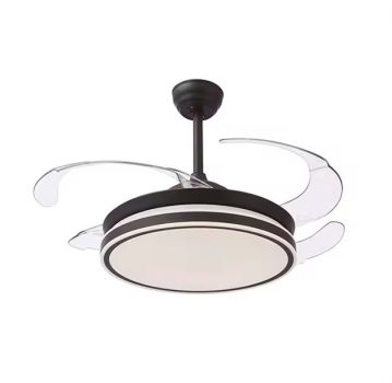 VENTILADOR DE TECHO DC CON LUZ LED MODELO ASAGAR MINI NEGRO 91D